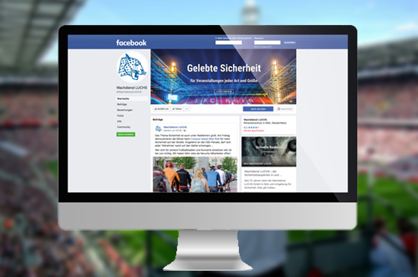 Facebook Wachdienst Luchs Mockup