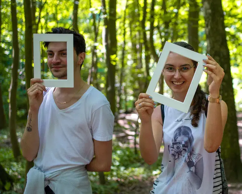 Team Tag im Wald beim Resilienz Training von Creative by nature